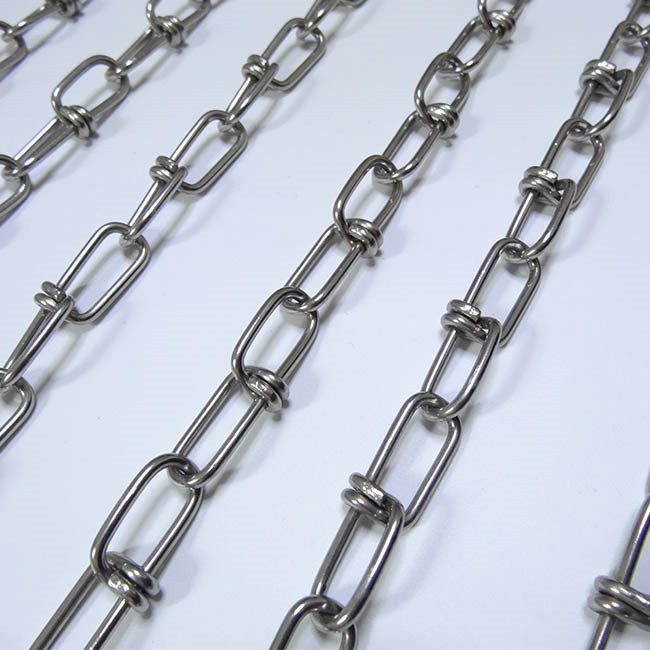 Stainless Steel Double Loop Chain USA Standard and DIN5686 Double