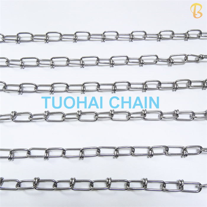 Stainless Steel Double Loop Chain Customize USA standard DIN5686